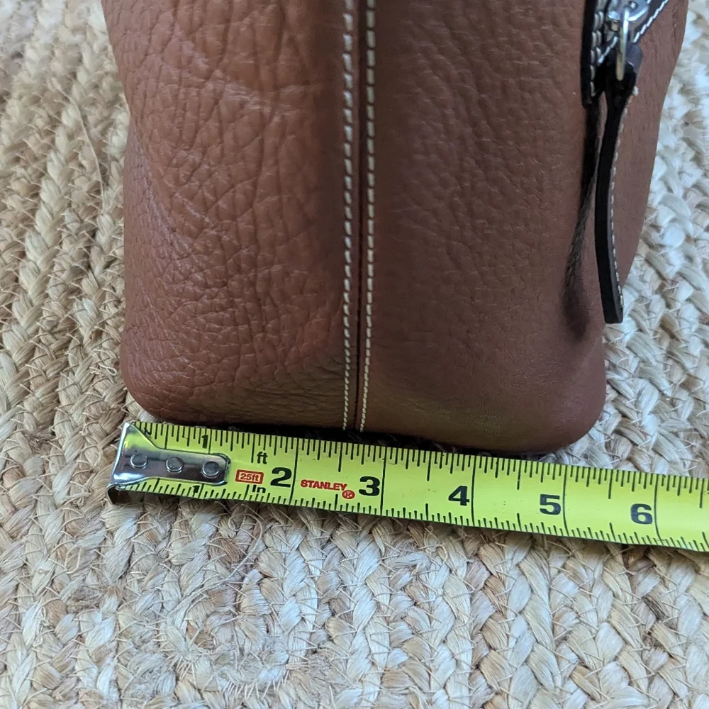 Dooney & Bourke Brown Leather Hobo Handbag - Picture 14 of 16